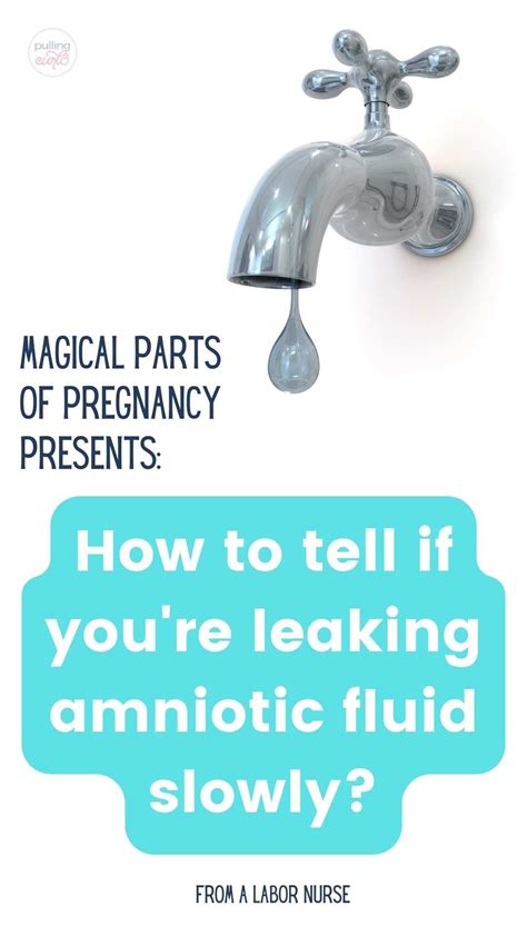 how to know if amniotic fluid is leaking|Water Breaking: What Are the Signs of Leaking。